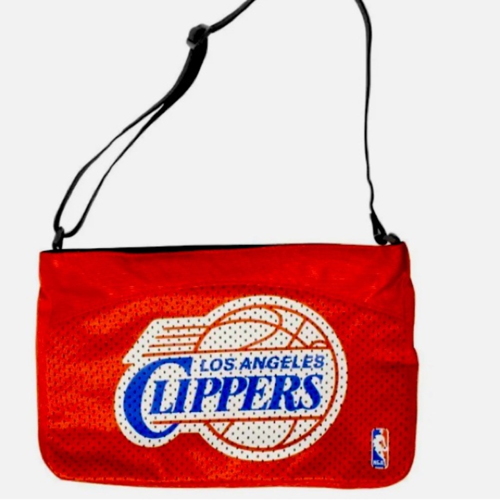 LA Clippers 🏀 Officially Licensed Team Jersey Tote w/ Adjustabl…